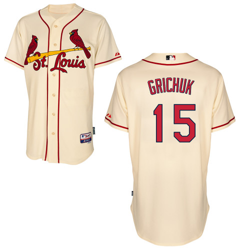 Randal Grichuk #15 MLB Jersey-St Louis Cardinals Men's Authentic Alternate Cool Base Baseball Jersey